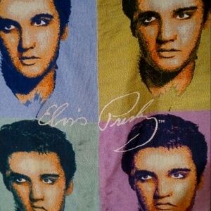 blanket / tapestry pop art style. Elvis